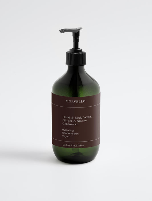 Hand & Body Wash, Ginger & Smoky Cardamom - MORVELLO